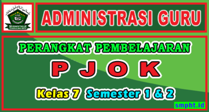 Perangkat pembelajaran pjok smp kurikulum 2013 revisi 2017