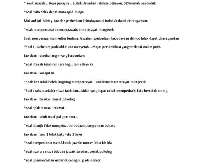 Contoh soal majas