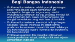 Arti penting kemerdekaan bagi suatu bangsa adalah