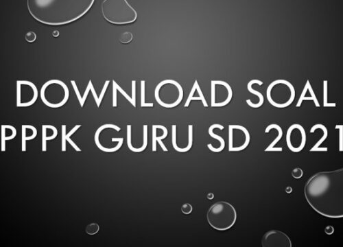 Contoh Soal PPPK Guru SD 2021 PDF Panduan Lengkap
