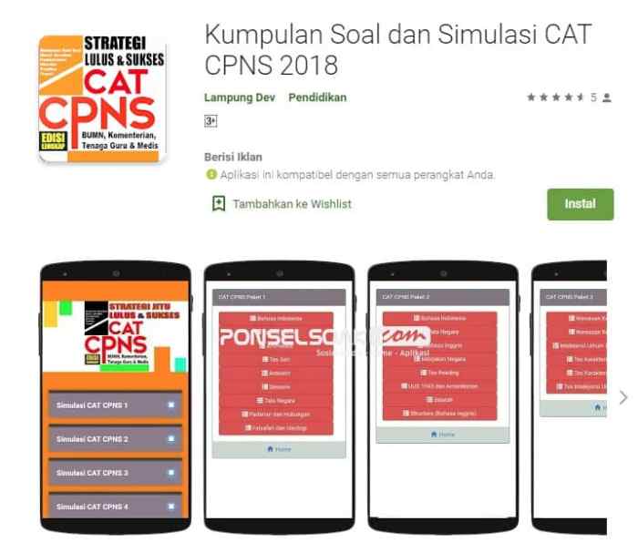 Download soal cat cpns 2018