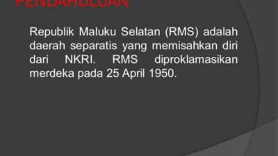 Tujuan Gerakan Republik Maluku Selatan Membangun Aspirasi dan Kemerdekaan