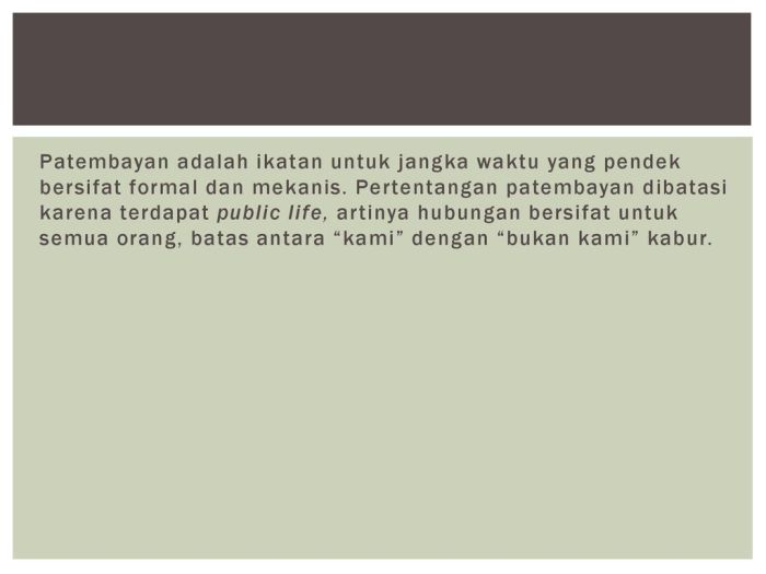Patembayan adalah