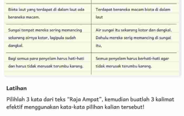 Soal kalimat efektif