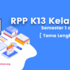 Unduh RPP K13 Kelas 4 Revisi 2019 Panduan Lengkap