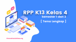 Unduh RPP K13 Kelas 4 Revisi 2019 Panduan Lengkap