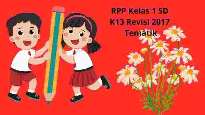 Rpp kelas 1 sd kurikulum 2013 revisi 2017