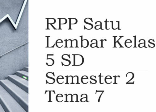 RPP 1 Lembar SD Kelas 5  Solusi Pembelajaran Efektif
