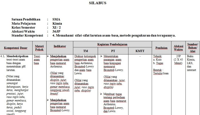 Rpp kimia kelas xi kurikulum 2013 semester 1