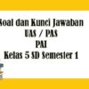 Soal UTS PAI Kelas 5 Semester 1 2013 Revisi 2017