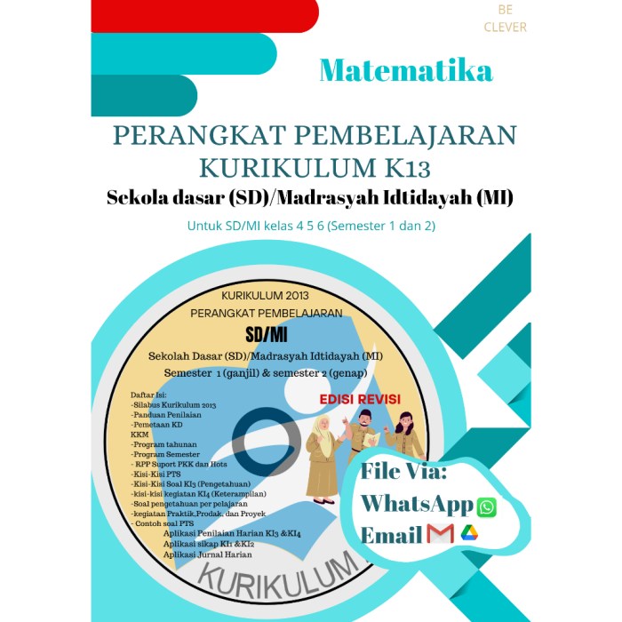 Perangkat pembelajaran kurikulum 2013 sd revisi 2016