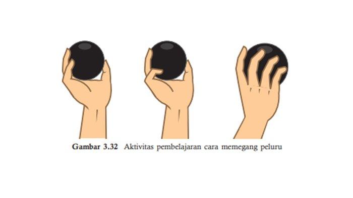 Cara memegang peluru yang benar ialah