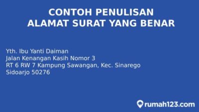 Penulisan Alamat Surat yang Tepat dan Benar
