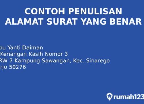 Penulisan Alamat Surat yang Tepat dan Benar