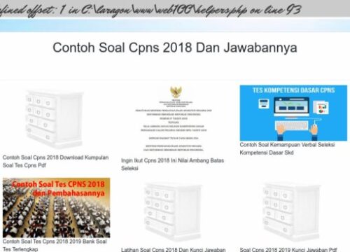 Soal CPNS 2018 PDF Analisis dan Strategi Belajar
