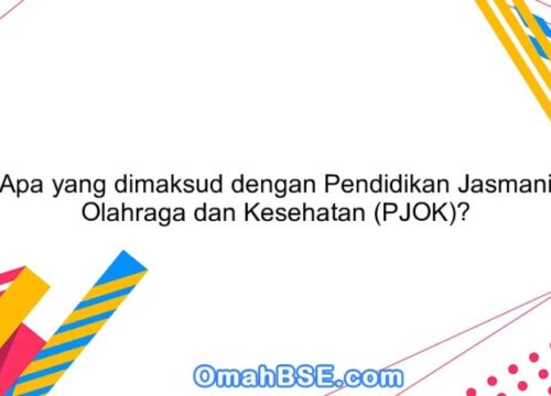 PJOK Singkatan dari Pendidikan Jasmani, Olahraga dan Kesehatan