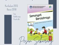 Download Buku PJOK Kelas 6 Kurikulum 2013 Revisi 2018