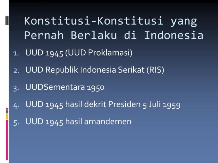 Salah satu kunci pokok sistem pemerintahan menurut uud 1945 adalah