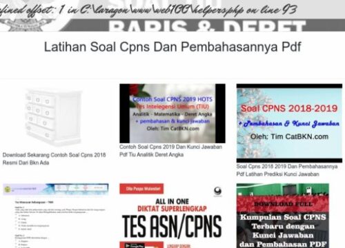 Latihan Soal CAT CPNS 2018  Panduan Lengkap Persiapan