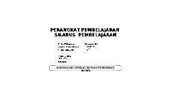 Silabus matematika smp kelas 7