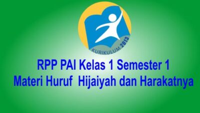 Rpp pai kelas 1 semester 1 2021