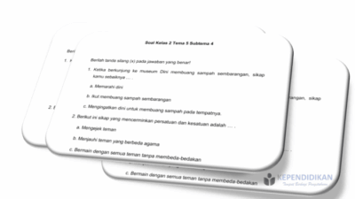 Soal Tematik Kelas 4 Semester 2 Kurikulum 2013 Revisi 2016