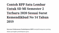 Contoh Lembar Pengesahan RPP Panduan Lengkap untuk Guru