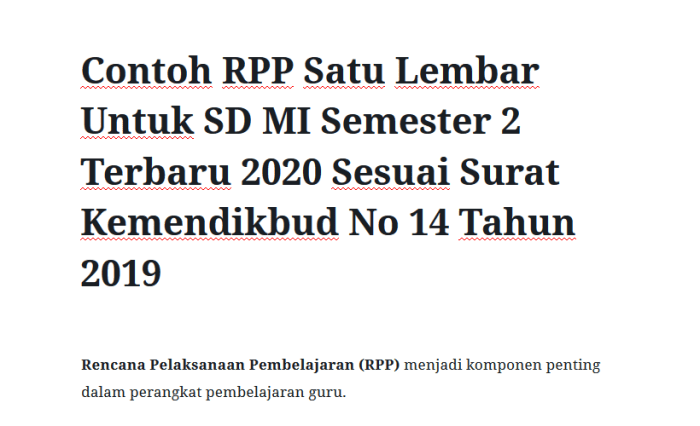 Contoh lembar pengesahan rpp