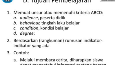 Contoh Indikator dan Tujuan Pembelajaran dalam RPP untuk Pembelajaran Efektif