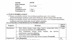 RPP Satu Lembar  Inovasi Pembelajaran yang Efektif