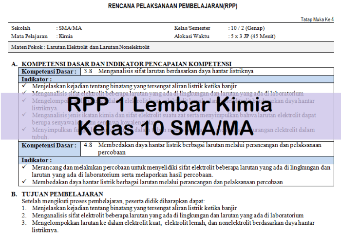 Rpp 1 lembar sma