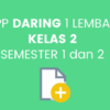 RPP 1 Lembar Kelas 2 Panduan Praktis untuk Pembelajaran Efektif