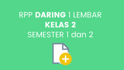 RPP 1 Lembar Kelas 2 Panduan Praktis untuk Pembelajaran Efektif