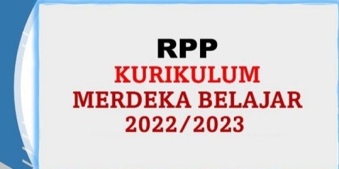Rpp merdeka belajar