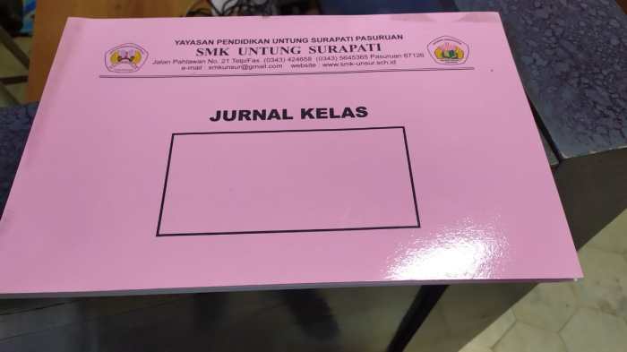 Cara membuat jurnal kelas
