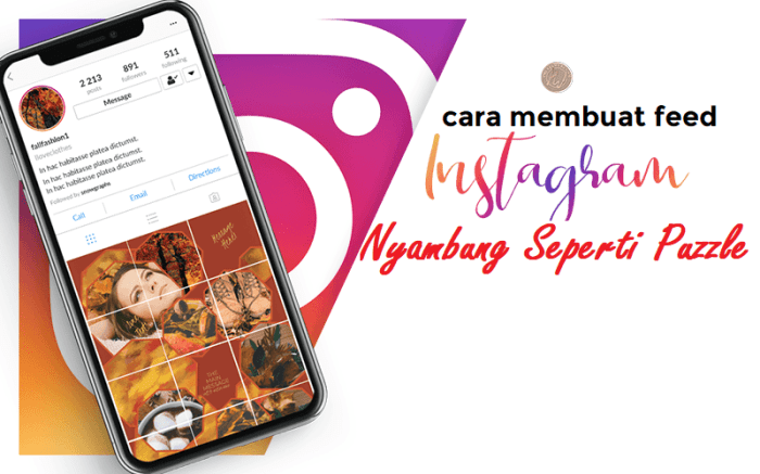 Cara buat feed ig nyambung