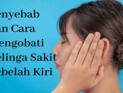 Cara Mengobati Telinga Sakit Sebelah Kiri Penyebab, Pengobatan, dan Pencegahan