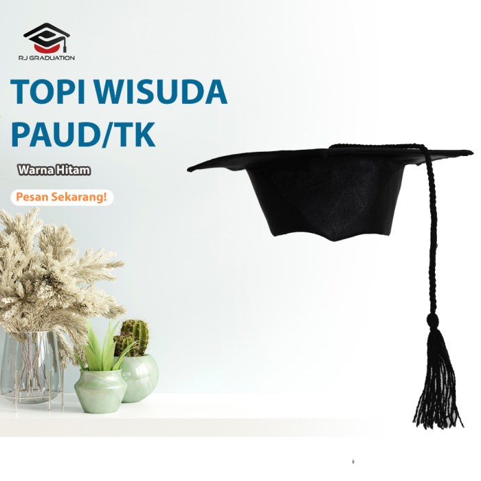 Cara membuat topi wisuda