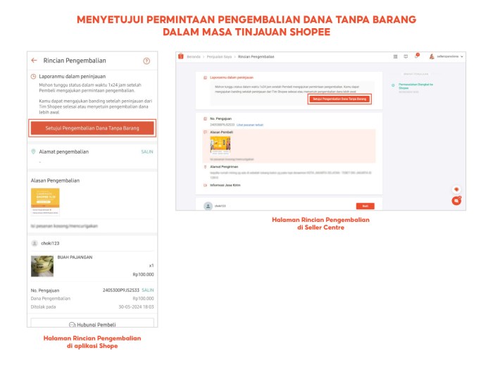 Cara ajukan pengembalian barang di shopee