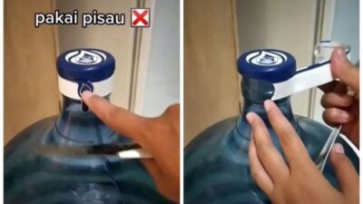 Cara membuka tutup galon