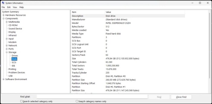 Cara cek kapasitas ssd laptop