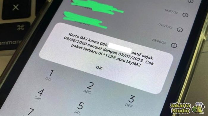 Cara mengetahui umur kartu indosat