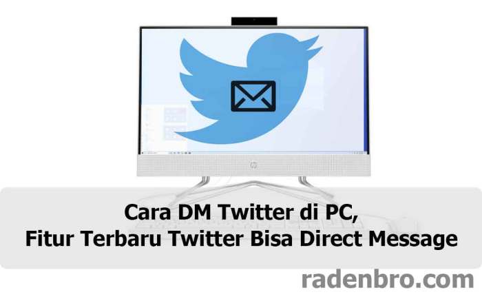 Cara ngedm di twitter