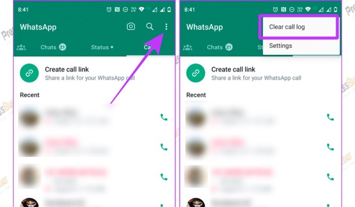 Cara Menghapus Panggilan di WA Panduan Lengkap untuk Privasi Anda