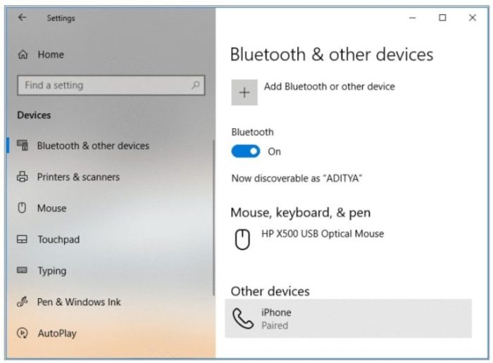 Cara menyambungkan bluetooth di laptop