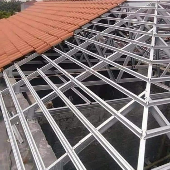 Cara menghitung kebutuhan baja ringan untuk atap limas