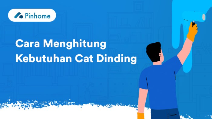 Cara hitung kebutuhan cat tembok