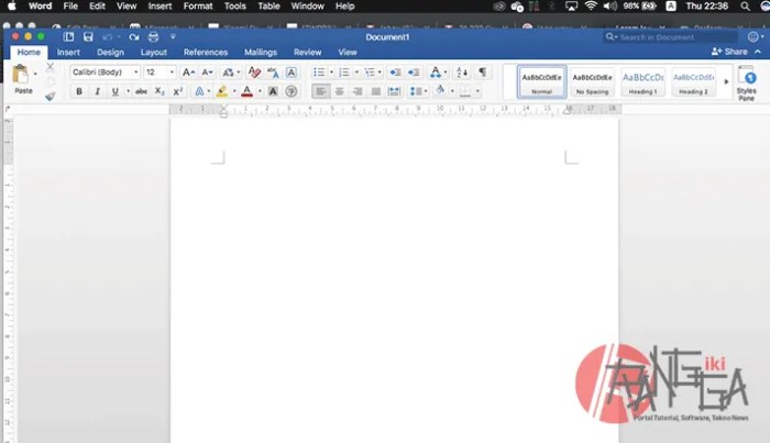 Bagaimana cara membuat dokumen baru di microsoft word