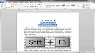 Cara membuat semua huruf kapital di word
