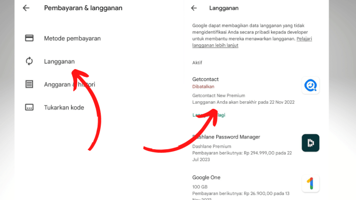 Cara berhenti langganan getcontact premium
